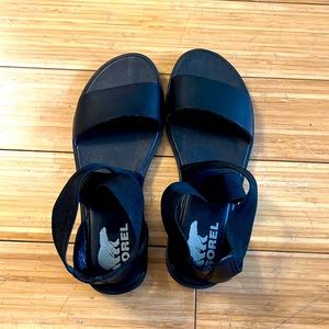 Sorel Ella II Sandal, sz. 7, black